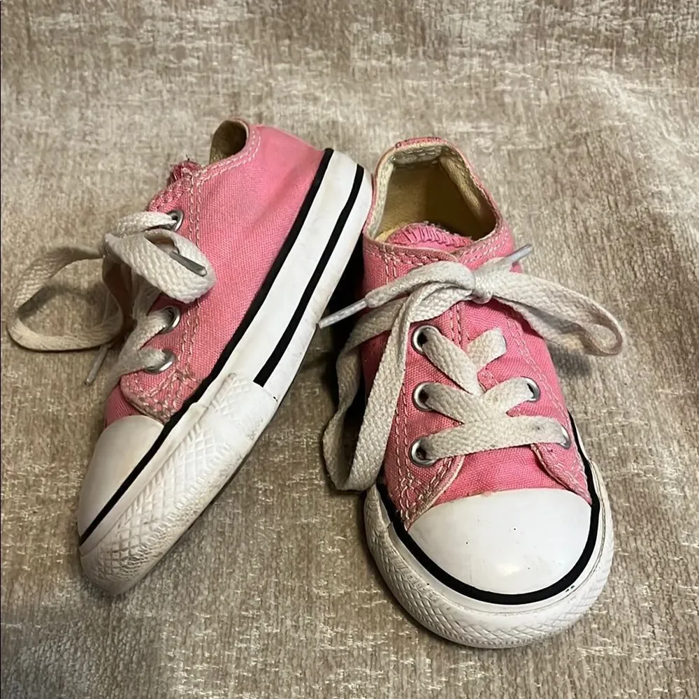 Converse Pink and White Classic Sneakers